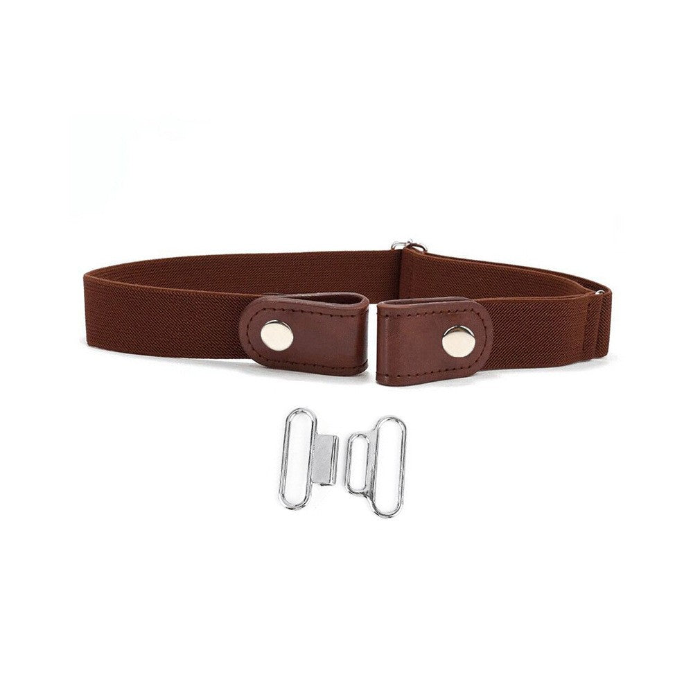 Adjustable Elastic Band Cloth Belt with Snap Button Closure
