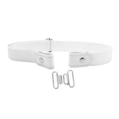 Adjustable Elastic Band Cloth Belt with Snap Button Closure
