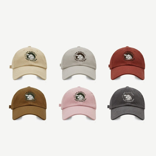 Junia Embroidered Rabbit Cotton Baseball Cap
