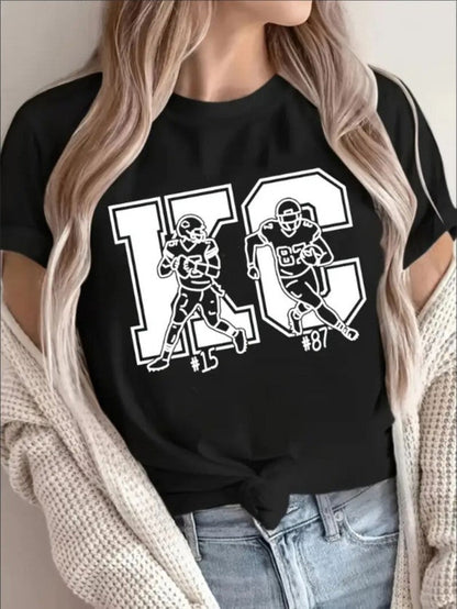 Junia Football Graphic Short Sleeve T-Shirt