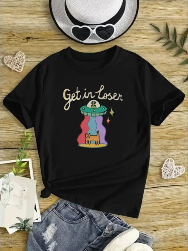 Liora Printed Crew Neck Short Sleeve T-Shirt