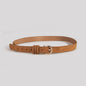 Suede Western Belt with Rivet Detail and Pin Buckle