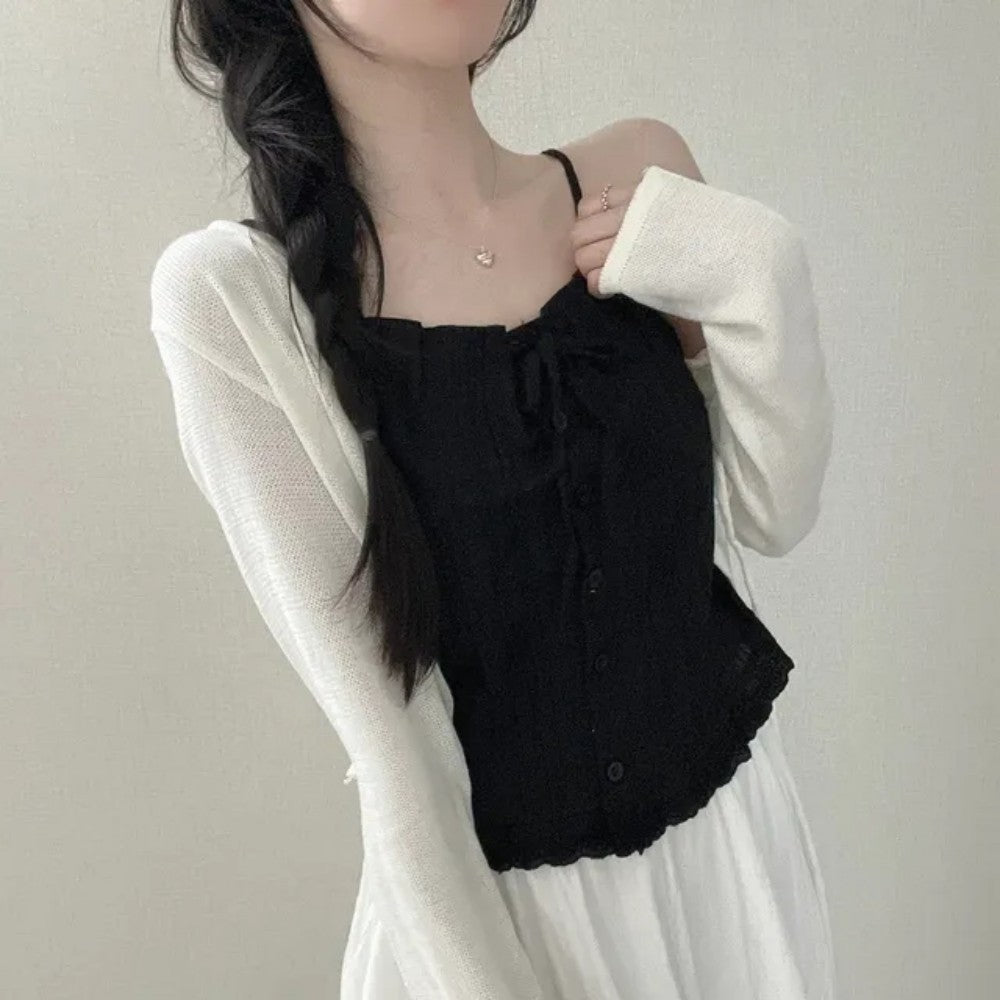 Zaria Lace Detail Short Sleeve Cotton Blouse